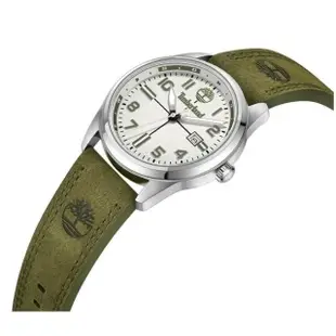 【Timberland】天柏嵐 OUTDOOR系列 戶外經典 皮革錶帶-綠45mm(TDWGB2230703)