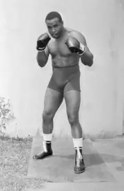 Sonny Liston Posing In Boxing Position 1962 Old Boxing Photo