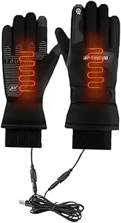 [Generico] Heating Gloves for Men Women Rechargeable Heating Gloves | Waterproof Touch Screen USB Heating Gloves | Super Thick Fleece Thermal Hand Warmer Gloves for Cycling, Hiking and Arr