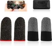 Pubg Mobile Gaming Finger Sleeve, Mobile Controller Gaming Gadgets, Suitable for Android iOS Mobile Game, for Games and Mobile Devices, Breathable, Ultra Thin, Includes Microfibre Cloth (Video Game