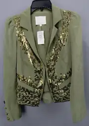 Madison Marcus Silk Sequin Blazer Size XS MSRP $675 # 4D 912 New