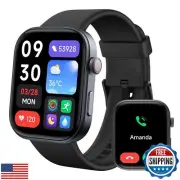 Smart Watches for Men Android iPhone, [1.99" Amoled Screen] Fitness Tracker S