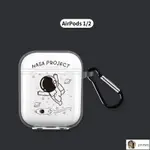 MOCHA🎀耳機殼 AIRPODSPRO保護套宇航員AIRPODS2硅膠3蘋果二代藍牙耳機軟殼PRO4