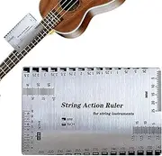 String Action Ruler, Guitar Setup String Height Gauge | Multi-Functional Precision Action Ruler, Bass Setup Accessories for Banjo