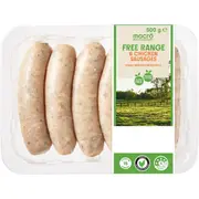 Macro Free Range 6 Chicken Sausages 500g