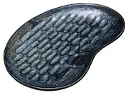 Mino Ware 131-0418 Mayu Shaped Dish Kiln Hen