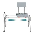 Sliding Shower Chair tub Transfer Bench, Shower Bench with Non Slip Aluminum ...