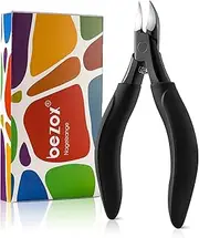 BEZOX Comfort Grip Ingrown Toenail Clippers for Thick Toenails - Precision Thick Toe Nail Clipper for Ingrown and Curly Nails, Toenail Scissors for Seniors