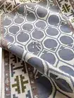 Blue Geomatric Style Oushak Rug Modern Rug Office Living Bedroom Rugs costom rug