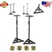 Studio Monitor Speaker Stands Pair with Adjustable Height & Vibration Protection