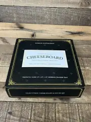 ⚡️Smirly Premium Bamboo Round Cheeseboard Charcuterie Platter w/ Utensils NEW⚡️