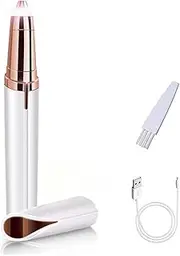 Eyebrow Hair Remover, USB Rechargeable Painless Precision Portable Electric Eyebrow Trimmer Pen, Safe Eyebrow Shaver Razor Tool Eyebrow Shaver Tool for Face, Lips, Nose