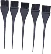 WRITWAA 5pcs Black Hair Dye Applicator Brush Professional Hair Tint Brushes for Easy Hairstyling Durable Material