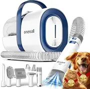 oneisall Dog Grooming Kit, Dog Grooming Clippers, Professional Pet Grooming Vacuum with 7 Pet Grooming Tools for Shedding Thick & Thin Dogs Cats Pet Hair