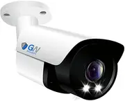 GW Security Super HD 5MP1920P 2-Way Audio Spotlight Color Night Vision Outdoor/Indoor PoE IP Dome Security Camera (GW5028IP)
