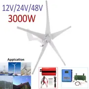 12V 24V 48V Wind Turbine Generator Kit Power Inverter Wind&Solar MPPT Controller