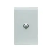 Clipsal Saturn Series Switch 1 Pb Led 20A/16Ax Ocean Mist Sat - 4061PBL-OM