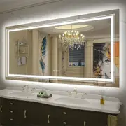 LED Bathroom Mirror with Dual Illumination and Anti-Fog Feature