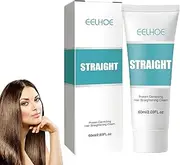 Protein Hair Straightener | Correcting Hair Straightening Cream,60ml Silk & Gloss Hair Smoothing Cream, Women Hair Straightener