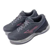 在飛比找Yahoo奇摩購物中心優惠-Mizuno 慢跑鞋 Wave Revolt 3 女鞋 灰 