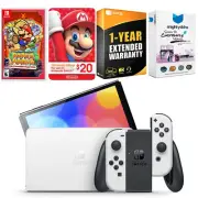 Nintendo Switch White OLED + Paper Mario Thousand Year Door + $20 eShop Card