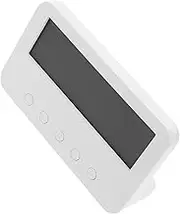 FONDOTIN Silent Clock Alarm Clock Digital Small Digital Clock Temperature Monitoring Device Digital Temperature Gauge Humidity Monitor Temperature Recorder Plastic