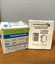 Edwards Transformer 590 & Lungen Buzzer 15-2AB LOT 120V 50/60 Hz Class 2 UL GS