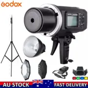 Godox AD600BM 600W HSS Studio Flash+95cm Grid Softbox+Light Stand For Wedding AU