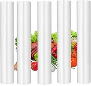 EZONEDEAL 5/6 Packs Vacuum Food Sealer Roll Bags, 28cm*6m Food Vacuum Seal Bags PAPE Seal Storage Heat Commercial Grade Bag Rolls Compatible,BPA Free (5)