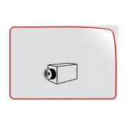 Horizontal Vinyl Stickers Restricted Area Monitored by Video Camera Area