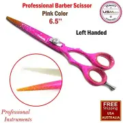 Haircutting Barber Saloon Pink Color Left Handed Scissor 6.5 inch Beaden®