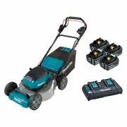 Makita DLM536PT4X - 36V (18Vx2) Brushless 534mm (21") Steel Deck Self Propelled Lawn Mower Kit (4 x 5.0Ah)