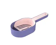 Cat Litter Scooper Hollow Out Sand Shovel All-in-one Litter Shovel Poop Scoop Pet Toilet Cleaning Tool Cat Supplies-Pink