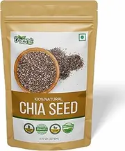 Organic Zing Chia Seeds | Gluten-Free, Vegan | Raw Whole Chia Seed | Premium Quality, Farm Fresh Superfood - 227g / 8 oz