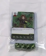 DC Dice Masters World's Finest POISON IVY Set RARE Uncommon CUR NEW + 4 Dice