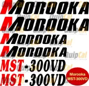 Morooka Decals MST-300VD or MST-700VD or MST-1500 or MST3300 - Morooka Decals