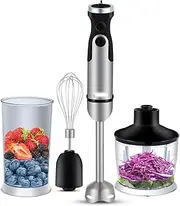 Hand held Blender Stick, Cooking Machine, Baked Milk Tea Mousse Juicer, Supplementary Food for Children,1200W,mixingcup/minced Meat Cup (Set)