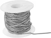 TEMPNAP Stainless Steel Beaded Chain 10 Yard Length Cuttable for Necklace Sweater Jewelry Making Metal Chain