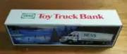 HESS* 1987* TOY* TRUCK* WITH* BARRELS* BANK* WITH* SMOOTH* TANKS* MIB*