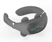 M59 Grey 16-speed Cervical Massager Mini Smart Silicone Shoulder and Neck Pulse Electric Portable Neck Guard for Pain Relief