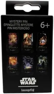 [Funko] Loungefly Loungegly - Star Wars - VHS Cassettes - Enamel Pin - Blind Purchase - 1 Of 6 to Collect - Styles Vary - Star Wars - Blind Box Enamel Pins - Cute Collectable Novelty Brooch - for Backpacks
