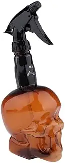 300ml Empty Water Spray Bottle Salon Hairstyling Plant Pet Hair Mist Sprayer Skull Shape (Brown)