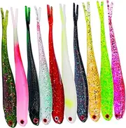 UPKOCH 10pcs Mixed Color Soft Fishing Durable Baits for Outdoor Fishing Tools Lightweight and Convenient Accessory for Anglers