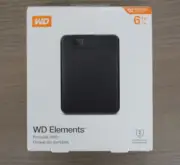 WD Elements - 6TB - Portable HDD - WDBHJS0060BBK-WESN