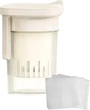 Yogurt Strainer - Fresh Cheese Maker, 16.3cm Filter Strainer Yogurt - Versatile Filter with whey Separation & Cloth for, Cheese, Juice & soups, Ideal for Kitchen, Picnic