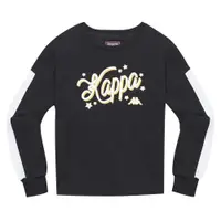 在飛比找PChome24h購物優惠-KAPPA 義大利女針織長袖T恤 黑 37148CW005