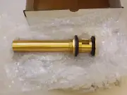 NEW Jaclo 808-SG Grid Lavatory Drain with Overflow - Satin Gold ( S1-C115)