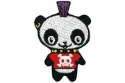 Grindstore Punk Panda Patch (Multicoloured) (One Size)
