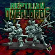 Empire Troops Halberds Reptilian Overlords 28mm resin modular