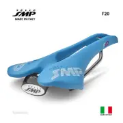 NEW Selle SMP F20 Saddle : LIGHT BLUE - MADE IN iTALY!